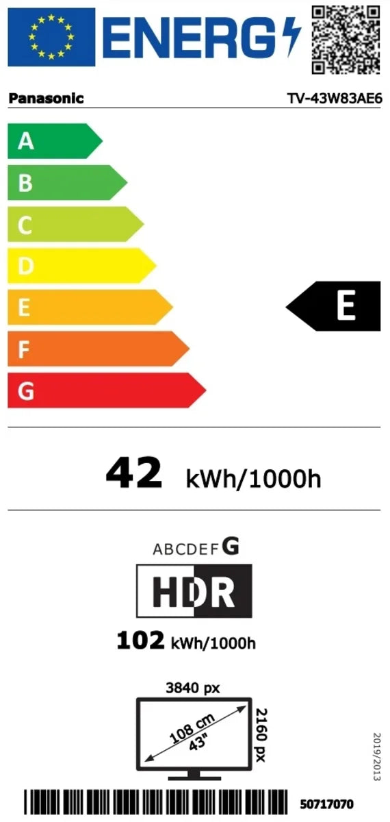 Panasonic TV-43W83AE6